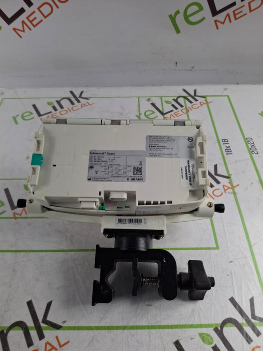 B. Braun Infusomat Space w/Pole Clamp & AC Adapter Infusion Pump