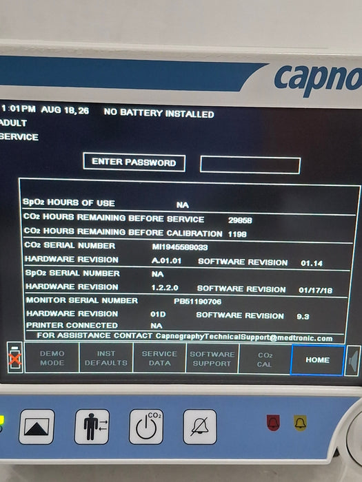 Oridion Capnostream 20P Capnography Monitor