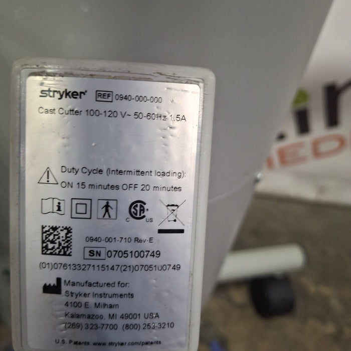 Stryker Castvac 986 Cast Removal Vacuum
