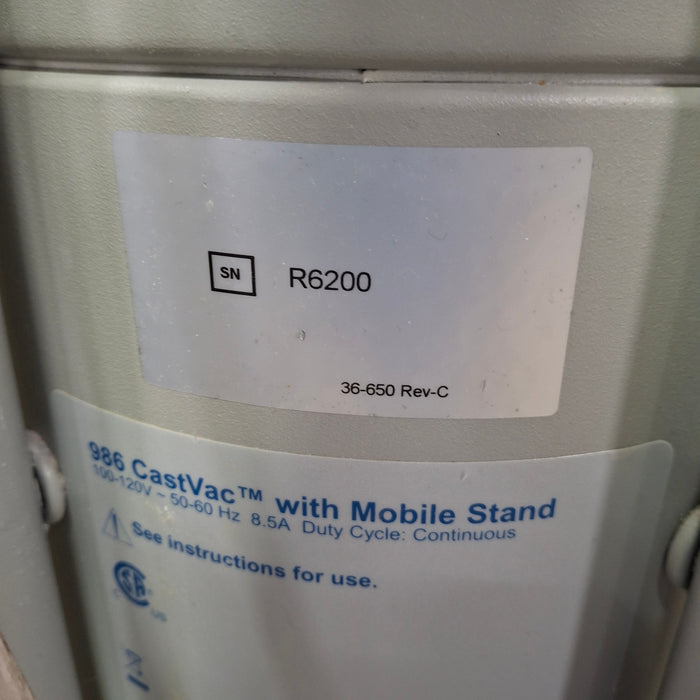 Stryker Castvac 986 Cast Removal Vacuum