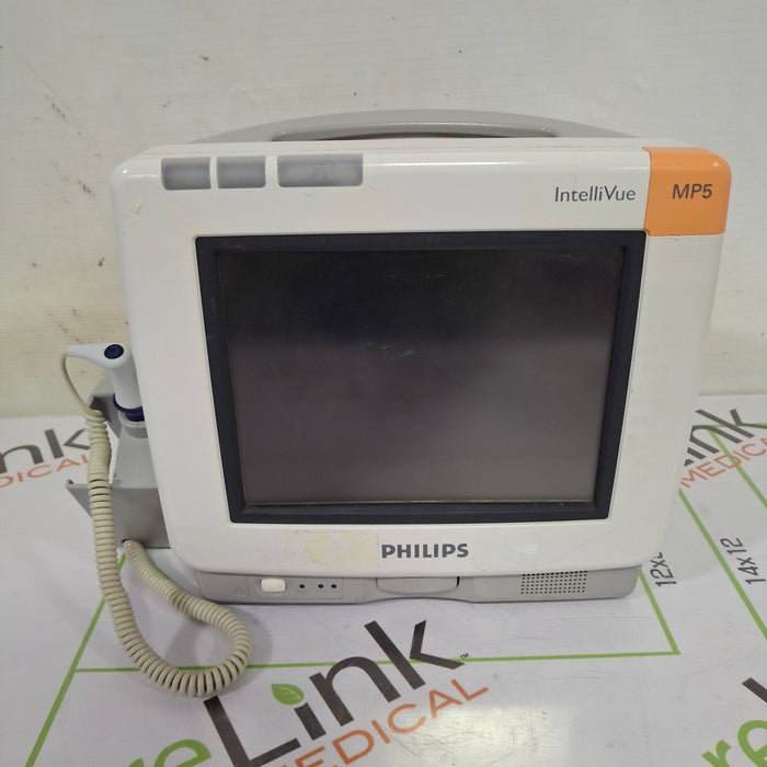 Philips Intellivue MP5 - ECG, Fast SpO2, NIBP Patient Monitor