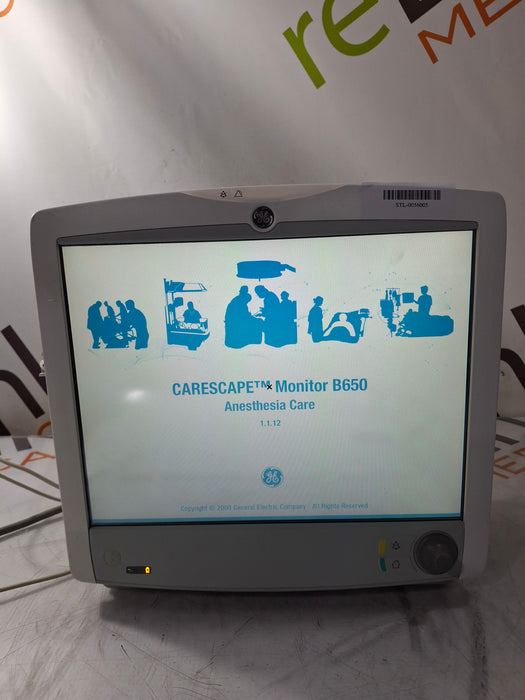 GE Healthcare Carescape B650 Anesthesia Care Patient Monitor