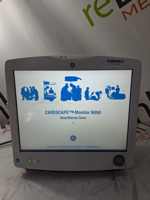 GE Healthcare Carescape B650 Anesthesia Care Patient Monitor