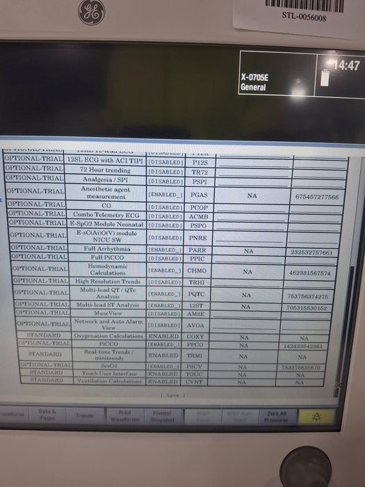 GE Healthcare Carescape B650 Anesthesia Care Patient Monitor