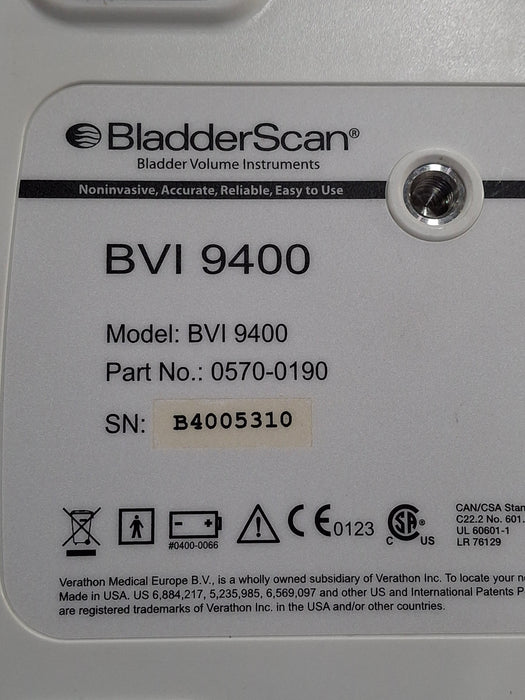 Verathon Medical, Inc BVI 9400 Bladderscan