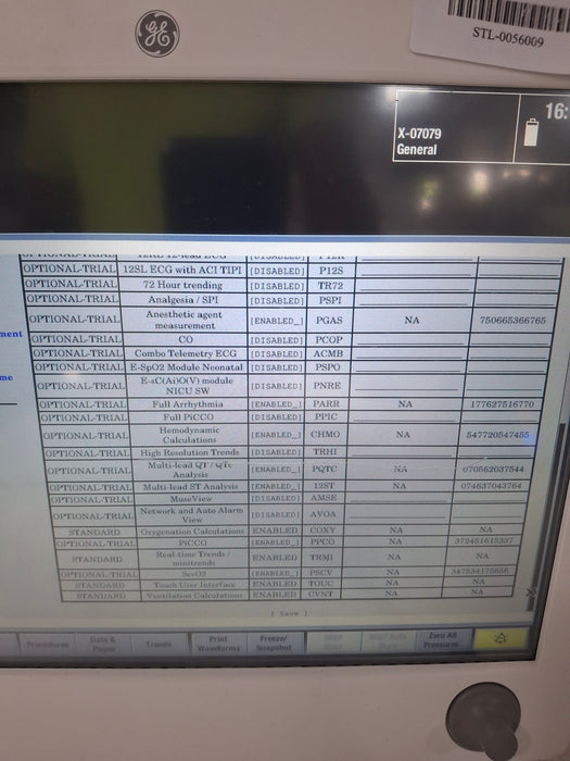 GE Healthcare Carescape B650 Anesthesia Care Patient Monitor
