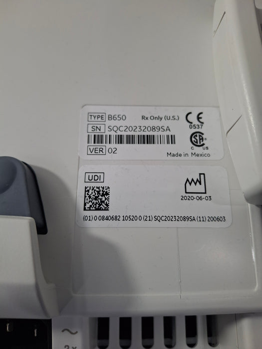 GE Healthcare Carescape B650 Anesthesia Care Patient Monitor