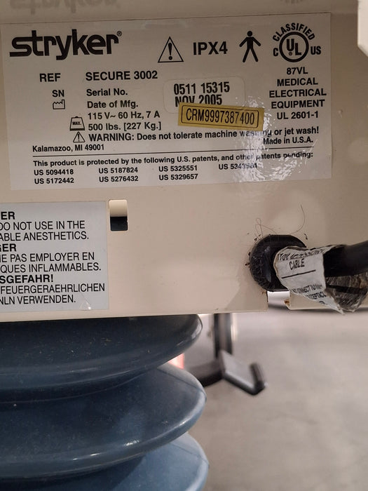 Stryker Secure II 3002 Hospital Bed