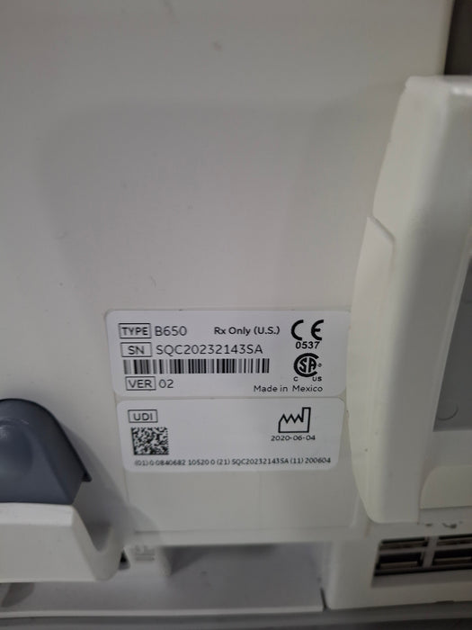 GE Healthcare Carescape B650 Anesthesia Care Patient Monitor