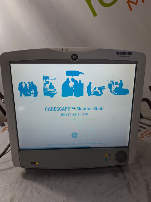 GE Healthcare Carescape B650 Anesthesia Care Patient Monitor