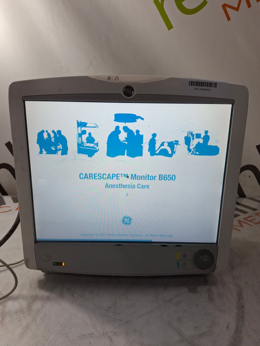 GE Healthcare Carescape B650 Anesthesia Care Patient Monitor