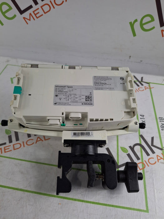 B. Braun Infusomat Space w/Pole Clamp & AC Adapter Infusion Pump