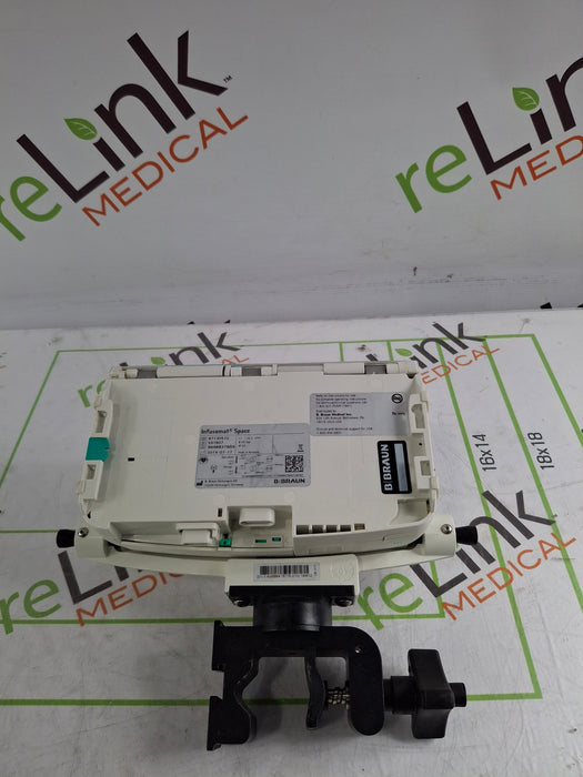 B. Braun Infusomat Space w/Pole Clamp & AC Adapter Infusion Pump