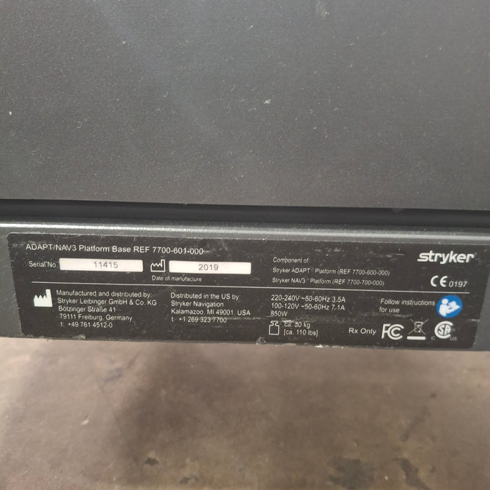 Stryker ADAPT NAV3 Navigation System
