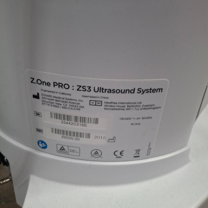 Zonare Z. One Pro Ultrasound System