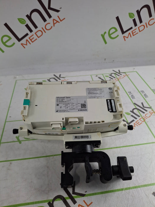 B. Braun Infusomat Space w/Pole Clamp & AC Adapter Infusion Pump