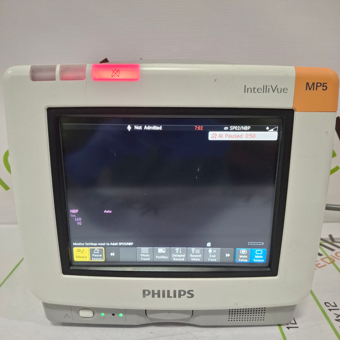 Philips Intellivue MP5 - ECG, Fast SpO2, NIBP Patient Monitor