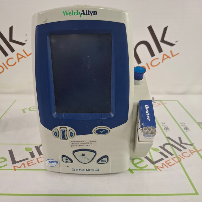 Welch Allyn Spot LXi - NIBP, SureTemp Plus, Nellcor SpO2 Vital Signs Monitor