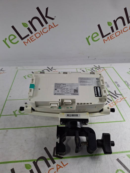 B. Braun Infusomat Space w/Pole Clamp & AC Adapter Infusion Pump
