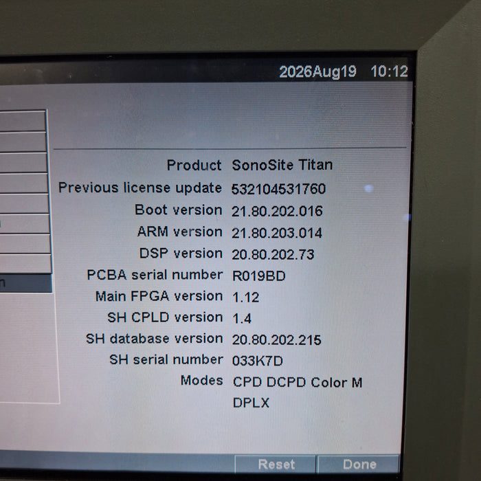 Sonosite Titan Portable Ultrasound