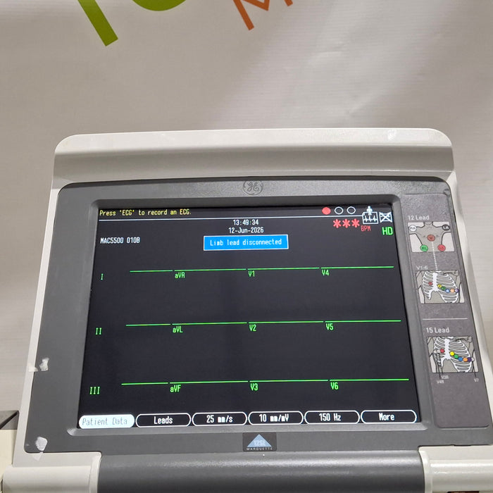 GE Healthcare MAC 5500 ECG with CAM Module
