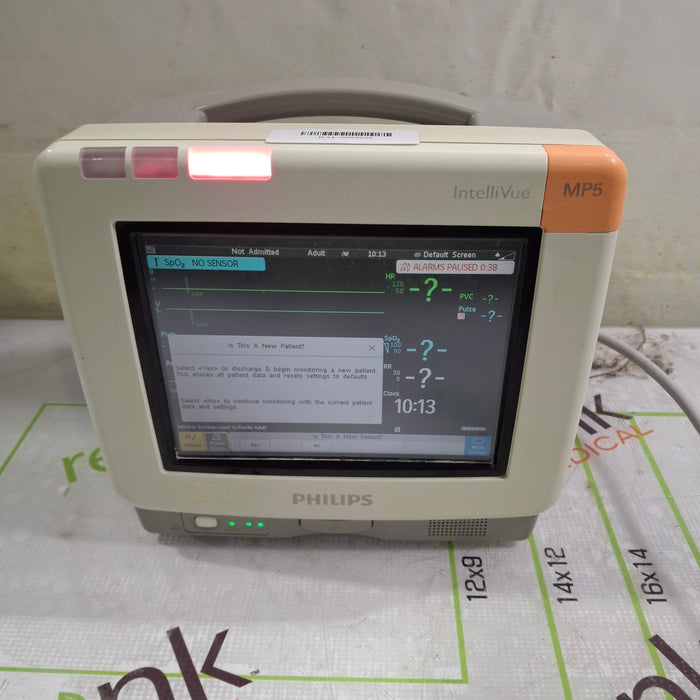 Philips Intellivue MP5 - ECG, Fast SpO2, NIBP Patient Monitor