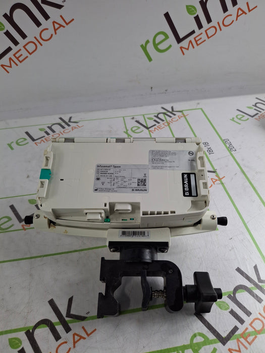 B. Braun Infusomat Space w/Pole Clamp & AC Adapter Infusion Pump