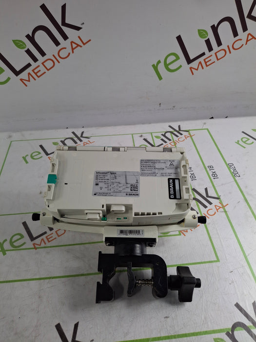 B. Braun Infusomat Space w/Pole Clamp & AC Adapter Infusion Pump