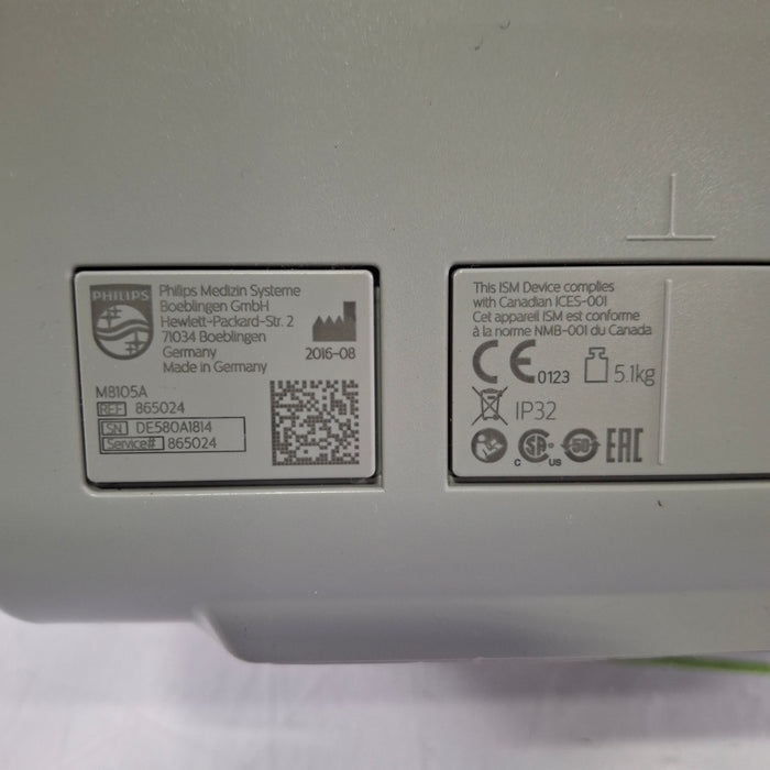 Philips Intellivue MP5 - ECG, Fast SpO2, NIBP Patient Monitor