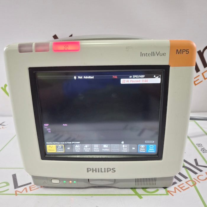 Philips Intellivue MP5 - ECG, Fast SpO2, NIBP Patient Monitor