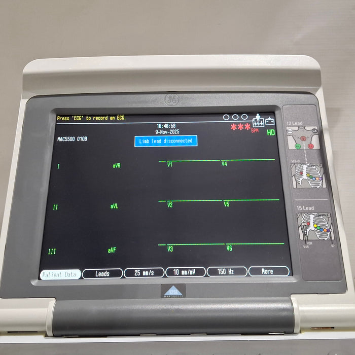 GE Healthcare MAC 5500 ECG with CAM Module