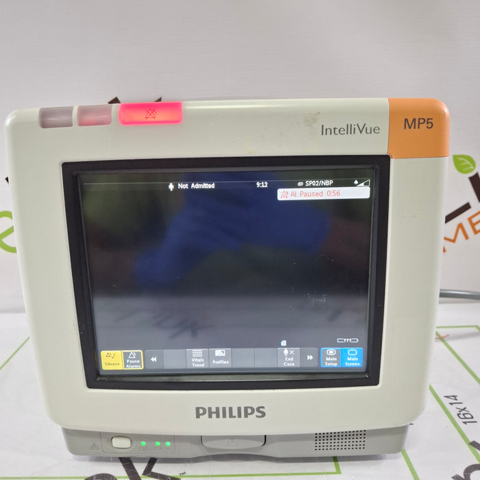 Philips Intellivue MP5 - ECG, Fast SpO2, NIBP Patient Monitor