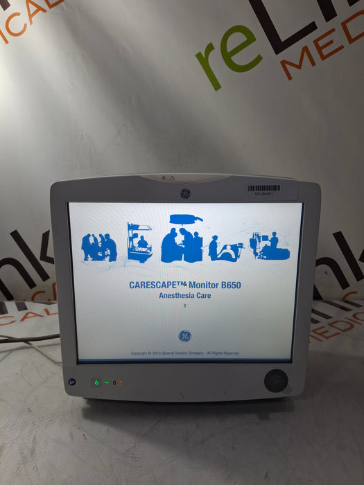 GE Healthcare Carescape B650 Anesthesia Care Patient Monitor