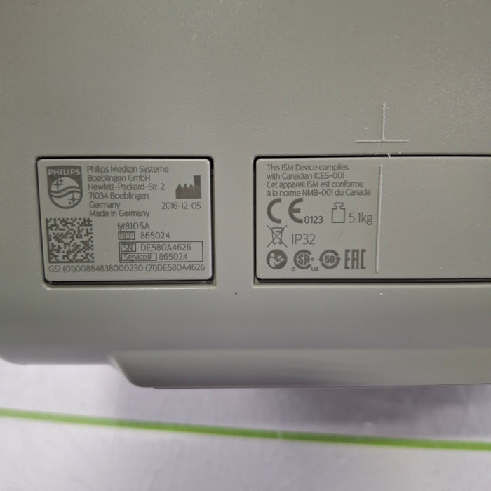 Philips Intellivue MP5 - ECG, Fast SpO2, NIBP Patient Monitor