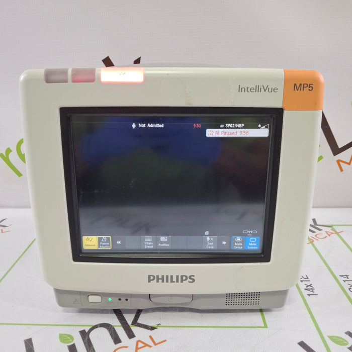 Philips Intellivue MP5 - ECG, Fast SpO2, NIBP Patient Monitor
