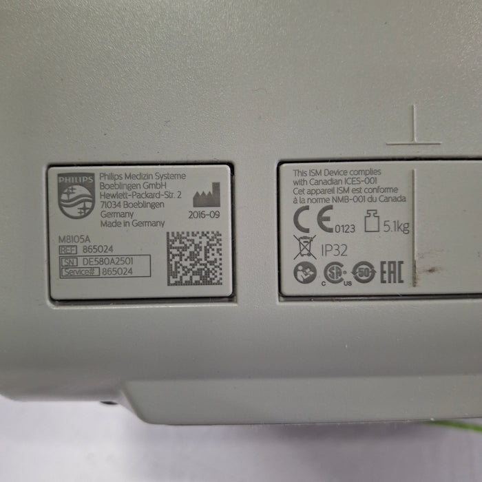 Philips Intellivue MP5 - ECG, Fast SpO2, NIBP Patient Monitor