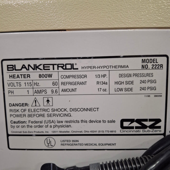 Cincinnati Sub-Zero CSZ Blanketrol II Hyper/Hyporthermia Unit