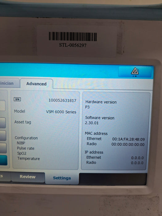 Welch Allyn Connex 6400 64MTXX Vital Signs Monitor