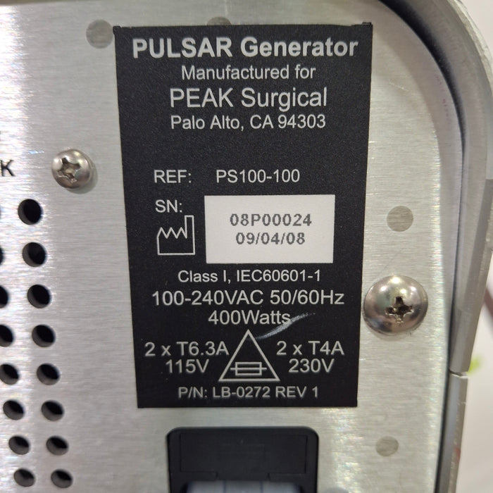 PEAK Surgical Pulsar Generator