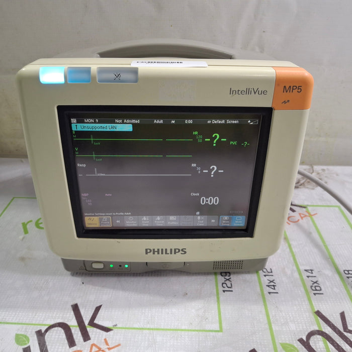 Philips Intellivue MP5 - ECG, Fast SpO2, NIBP Patient Monitor