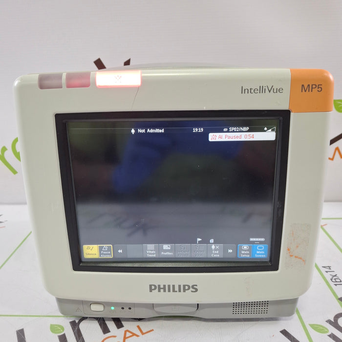 Philips Intellivue MP5 - ECG, Fast SpO2, NIBP Patient Monitor