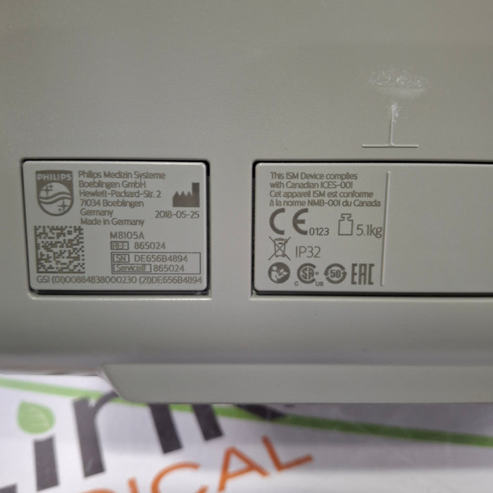 Philips Intellivue MP5 - ECG, Fast SpO2, NIBP Patient Monitor