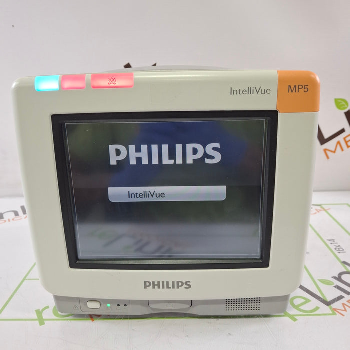 Philips Intellivue MP5 - ECG, Fast SpO2, NIBP Patient Monitor