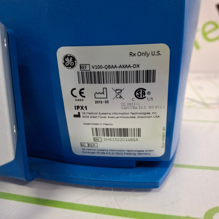 GE Healthcare Dinamap V100 - NIBP, SpO2, Temp Vital Signs Monitor