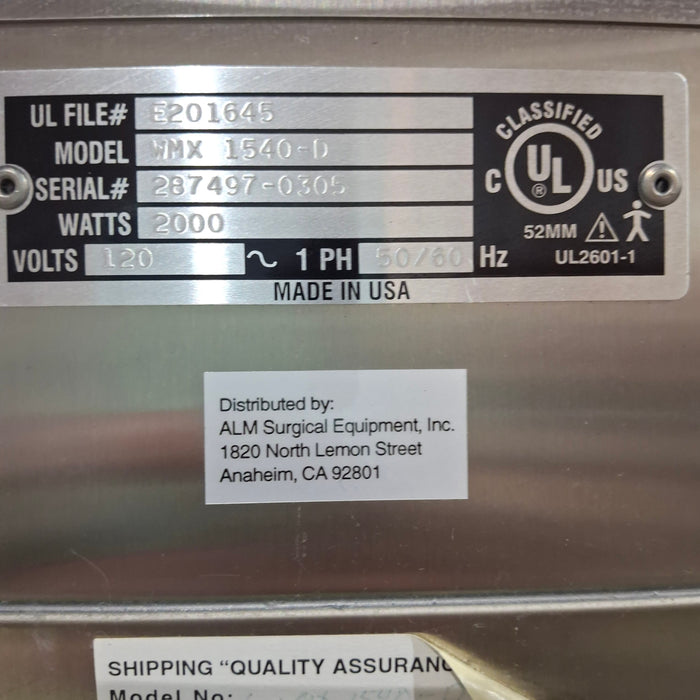 ALM WMX 1540-D Warming Cabinet