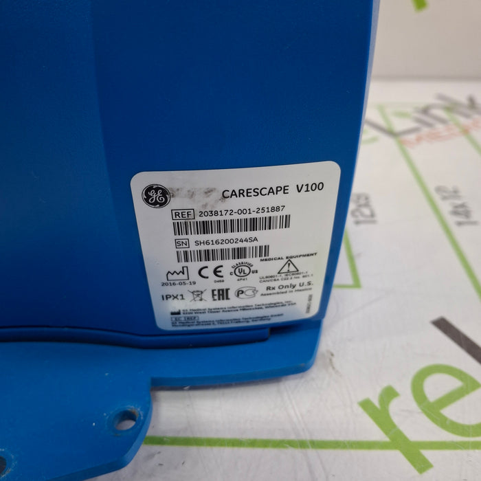 GE Healthcare Dinamap V100 - NIBP, SpO2, Temp Vital Signs Monitor
