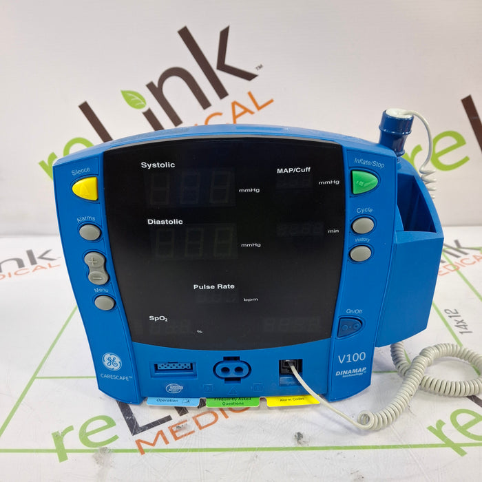 GE Healthcare Dinamap V100 - NIBP, SpO2, Temp Vital Signs Monitor