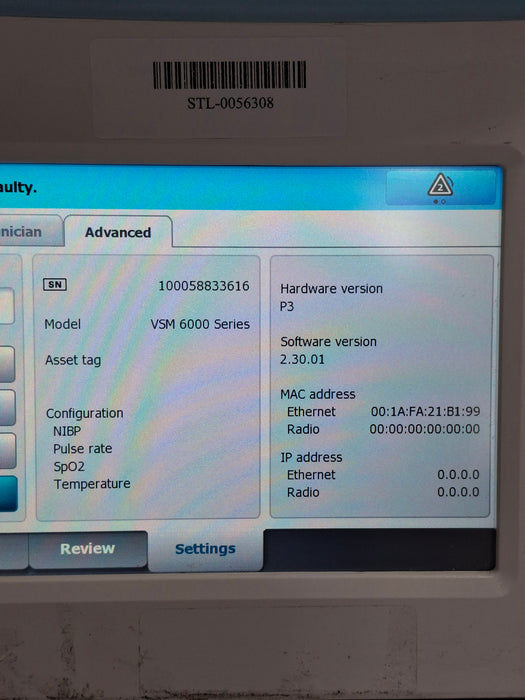 Welch Allyn Connex 6400 64MTXX Vital Signs Monitor