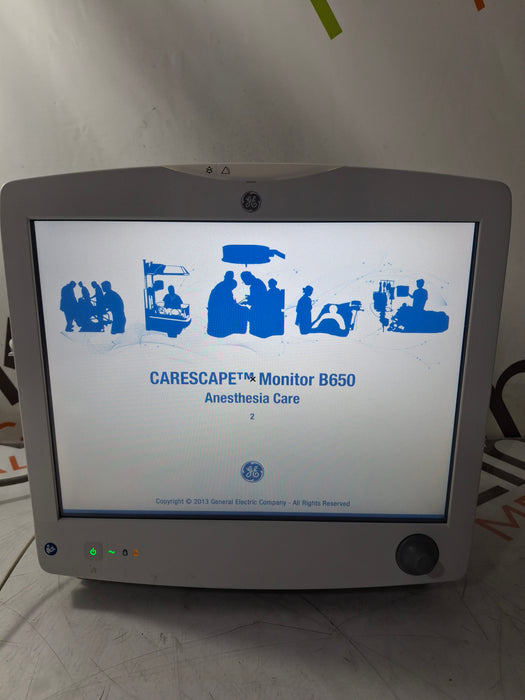 GE Healthcare Carescape B650 Anesthesia Care Patient Monitor