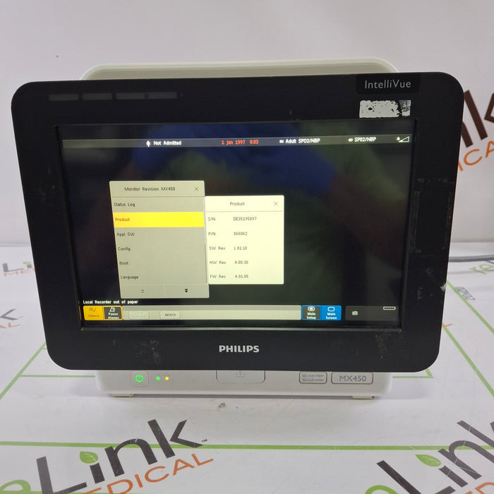 Philips MX450 Portable/Bedside Patient Monitor